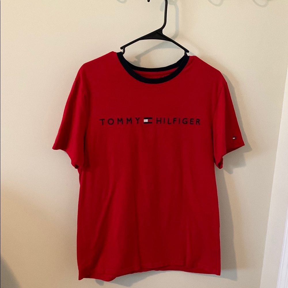 Tommy Hilfiger Red Short Sleeve Tee